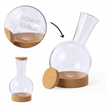 Carafe décanteur avec coffret personnalisée