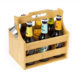 Coffret bière décapsuleur en bois personnalisé