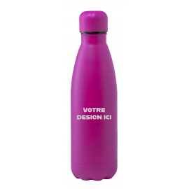 Bouteille isotherme 75 cl à graver Rose