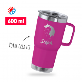 Mug isotherme Polar personnalisé - BLEU MARINE
