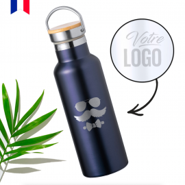 Bouteille isotherme AVENTURE marine 500ml personnalisable