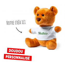 Peluche Ourson "TEDDY" personnalisée