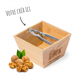Porte-clé bois Rond Mabouteille.fr
