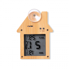 Station météo en bambou personnalisée