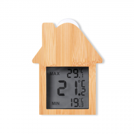 Station météo en bambou personnalisée