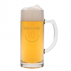 Chope de bière 50 cl personnalisée