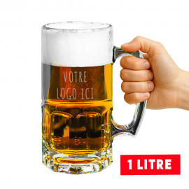 Chope de bière 1L personnalisée