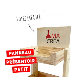 Présentoir bois 48 bouteilles personnalisé