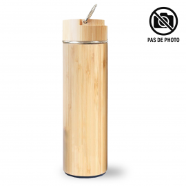 Bouteille isotherme bambou 450ml à graver