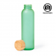 Bouteille en verre givré VERTE 500ml personnalisable