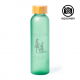 Bouteille en verre givré VERTE 500ml personnalisable