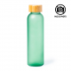 Bouteille en verre givré VERTE 500ml personnalisable