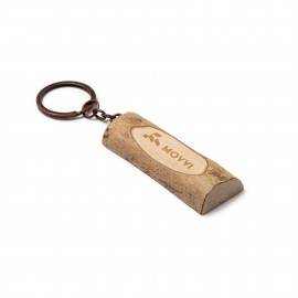 Porte-clé bois Rond Mabouteille.fr