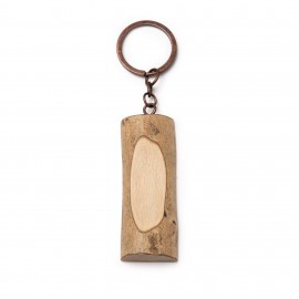 Porte-clé bois Rond Mabouteille.fr