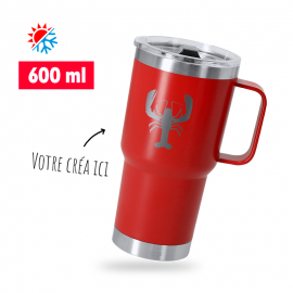 Mug isotherme Polar personnalisé - ROUGE