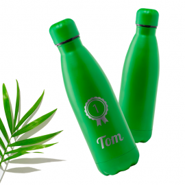 Bouteille isotherme 75 cl à graver Verte