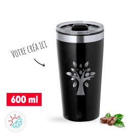 Mug isotherme noir
