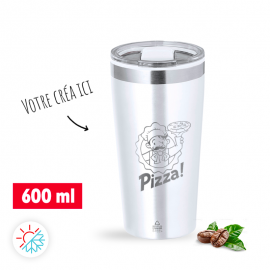 Mug isotherme blanc
