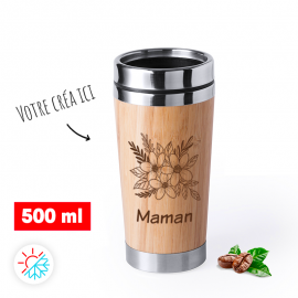 Mug café bambou 450ml à graver