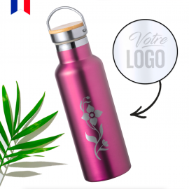 Bouteille isotherme AVENTURE rose 500ml