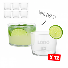 Verres à eau et softs 39 cl (Lot de 6) personnalisée