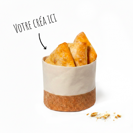 Sac Baluchon en toile de jute personnalisée