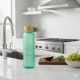 Bouteille en verre givré VERTE 500ml personnalisable