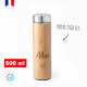 Bouteille isotherme bambou 450ml à graver