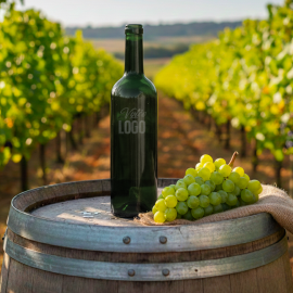 Bouteille 75 cl personnalis&eacute;e