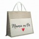 Sac en toile de jute personnalisé