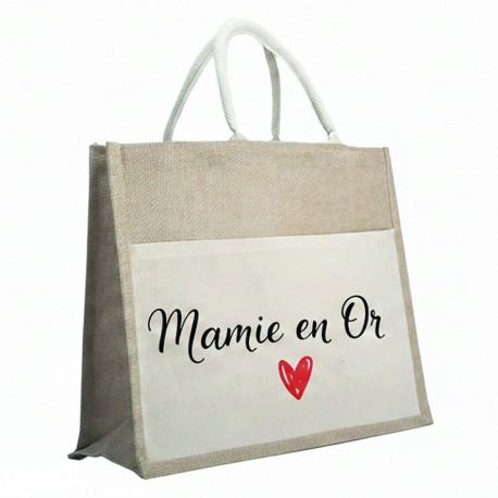 Sac en toile de jute personnalisé