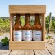 Bière 3 Gasconha Blanche 33 cL avec caisse bois personnalisée