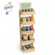 MINI PRÉSENTOIR PERSONNALISÉ 5 CAISSES BOIS NEW