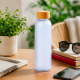 Bouteille en verre givré BLANCHE 500ml personnalisable