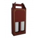Coffret cadeau carton 2 bouteilles lie de vin