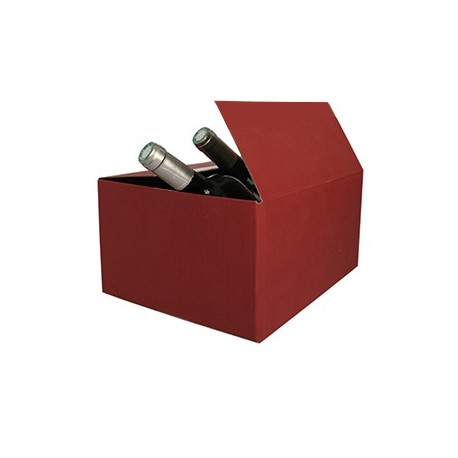 Coffret cadeau carton 6 bouteilles lie de vin