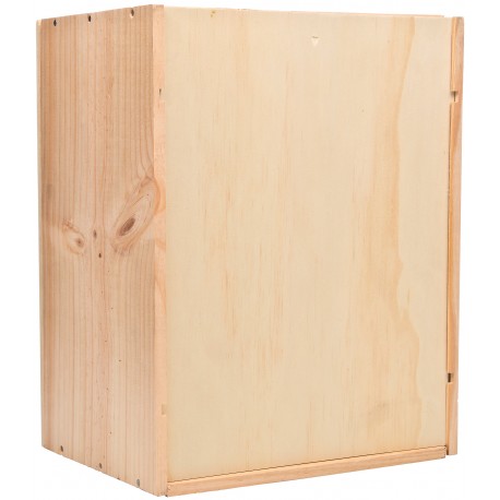 Caisse Bois 6 Bouteilles Bordeaux à glissière