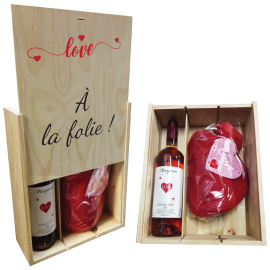 Demi bouteille Champagne personnalisé - Coffret Foie Gras Cadeau CE