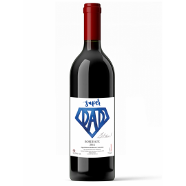 Coffret bois avec 3 bouteilles Bordeaux Rouge 2022