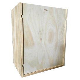 Coffret bois avec 6 bouteilles Bordeaux Rouge 2022