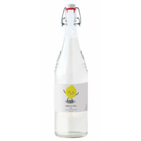 bouteille 50 cl de limonade en verre à personnaliser