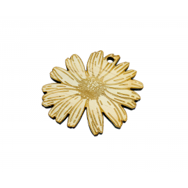 Porte-clé bois fleur Mabouteille.fr
