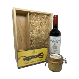 Coffret Gourmet Vin, Chocolat, Foie Gras