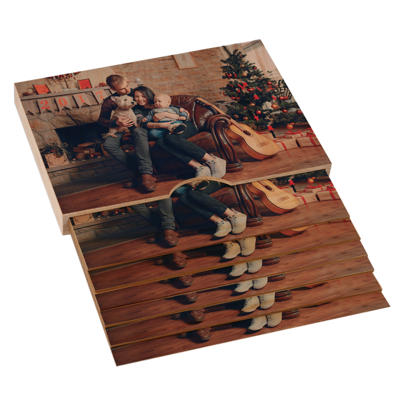 Set de table personnalisé en bois : avec photos et texte