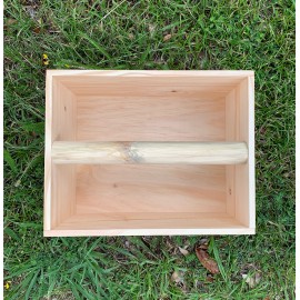 Caisse bois rangement avec poignet