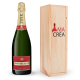 Champagne Piper Heidsieck Brut avec caisse bois personnalisée