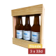 Bière 3 Gasconha Blonde 33 cL avec caisse bois personnalisée