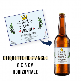 Étiquette personnalisée autocollante modèle bière artisanale