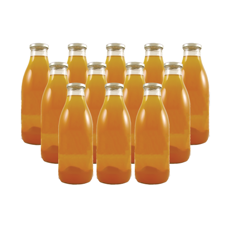 Lot de 12 bouteilles de Jus de Pomme 25cl personnalisé