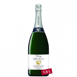 Champagne personnalisé Baptême - Coffret Vin blanc Cadeau Entreprise